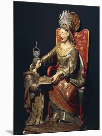 Saint Anne Teaching the Virgin, from Minas Gerais-null-Mounted Giclee Print