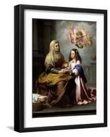 Saint Anne with the Virgin, Ca. 1655-Bartolome Esteban Murillo-Framed Giclee Print