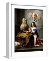 Saint Anne with the Virgin, Ca. 1655-Bartolome Esteban Murillo-Framed Giclee Print