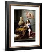 Saint Anne with the Virgin, Ca. 1655-Bartolome Esteban Murillo-Framed Giclee Print