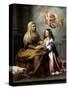 Saint Anne with the Virgin, Ca. 1655-Bartolome Esteban Murillo-Stretched Canvas