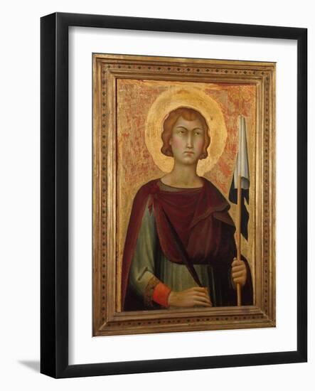 SAINT Ansanus, by Simone Martini, 1326, Italian Proto-Renaissance Painting, Tempera on Wood. at Age-Everett - Art-Framed Art Print