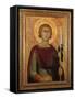 SAINT Ansanus, by Simone Martini, 1326, Italian Proto-Renaissance Painting, Tempera on Wood. at Age-Everett - Art-Framed Stretched Canvas