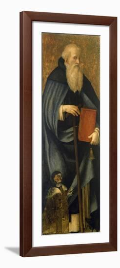 Saint Anthony Abbot or Anthony Great and Client Francesco Caracciolo-Andrea Sabatini-Framed Giclee Print