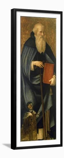 Saint Anthony Abbot or Anthony Great and Client Francesco Caracciolo-Andrea Sabatini-Framed Premium Giclee Print
