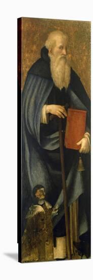 Saint Anthony Abbot or Anthony Great and Client Francesco Caracciolo-Andrea Sabatini-Stretched Canvas