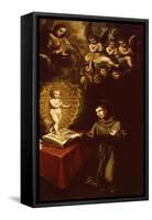 Saint Anthony of Padua and the Infant Christ-Vincente Carducho-Framed Stretched Canvas
