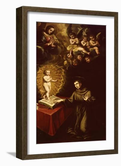 Saint Anthony of Padua and the Infant Christ-Vincente Carducho-Framed Giclee Print