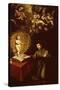 Saint Anthony of Padua and the Infant Christ-Vincente Carducho-Stretched Canvas