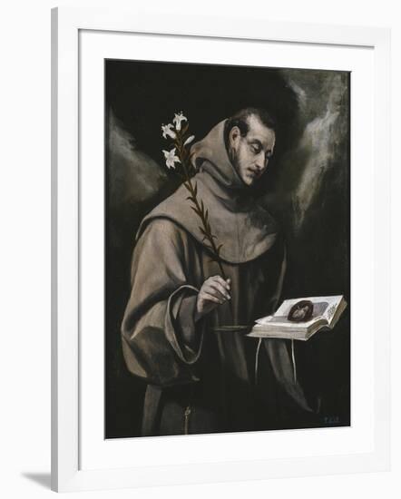 Saint Anthony of Padua, C. 1580-El Greco-Framed Giclee Print