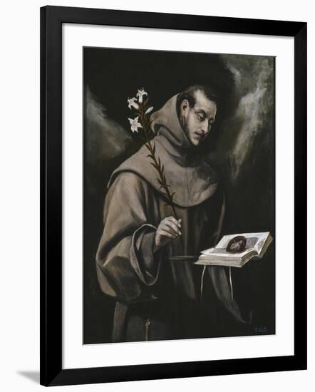 Saint Anthony of Padua, C. 1580-El Greco-Framed Giclee Print