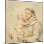 Saint Anthony of Padua (Chalk on Paper)-null-Mounted Giclee Print