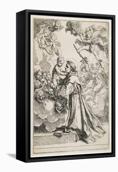 Saint Anthony of Padua, Late 1630S-Simone Cantarini-Framed Stretched Canvas