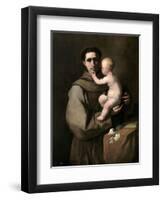 Saint Anthony of Padua-Luca Giordano-Framed Giclee Print