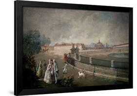 Saint Anthony Square, Aranjuez - 18th century - oil on canvas-LUIS PARET Y ALCAZAR-Framed Poster