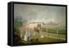 Saint Anthony Square, Aranjuez (Oil on Canvas)-Luis Paret y Alcazar-Framed Stretched Canvas