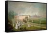 Saint Anthony Square, Aranjuez (Oil on Canvas)-Luis Paret y Alcazar-Framed Stretched Canvas