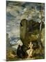 Saint Anthony the Abbot and Saint Paul, the First Hermit, Ca. 1634-Diego Velazquez-Mounted Giclee Print