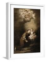 Saint Antoine de Padoue et l'Enfant Jésus-Bartolome Esteban Murillo-Framed Giclee Print