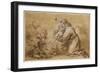 Saint Antoine de Padoue et l'enfant Jésus-Bartolome Esteban Murillo-Framed Giclee Print