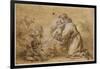 Saint Antoine de Padoue et l'enfant Jésus-Bartolome Esteban Murillo-Framed Giclee Print