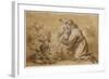 Saint Antoine de Padoue et l'enfant Jésus-Bartolome Esteban Murillo-Framed Giclee Print