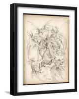 Saint Antony is Fiercely Harassed by Hideous Demons-Martin Schoen-Framed Art Print