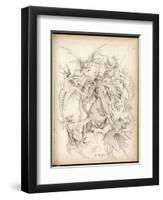 Saint Antony is Fiercely Harassed by Hideous Demons-Martin Schoen-Framed Art Print