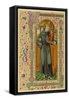 Saint Antony of Padua Portuguese Theologian-null-Framed Stretched Canvas