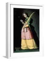 Saint Apolonia, 1636, Spanish School-Francisco de Zurbaran-Framed Giclee Print