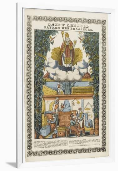 Saint Arnould, patron des brasseurs-null-Framed Giclee Print