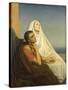 Saint Augustin et sa mère sainte Monique-Ary Scheffer-Stretched Canvas