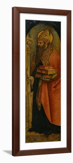 Saint Augustine, 1480S-Carlo Crivelli-Framed Giclee Print