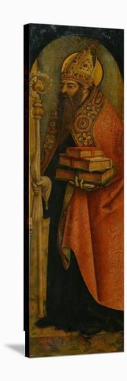 Saint Augustine, 1480S-Carlo Crivelli-Stretched Canvas