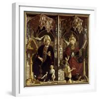 Saint Augustine and Saint Gregory-Michael Pacher-Framed Giclee Print