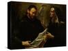 Saint Augustine and Saint Monica-Giovacchino Assereto-Stretched Canvas