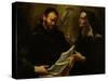 Saint Augustine and Saint Monica-Giovacchino Assereto-Stretched Canvas