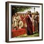 Saint Augustine and the Saxons-null-Framed Giclee Print