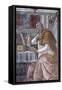 Saint Augustine in His Study-Sandro Botticelli-Framed Stretched Canvas