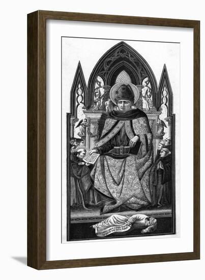 Saint Augustine of Hippo-null-Framed Art Print