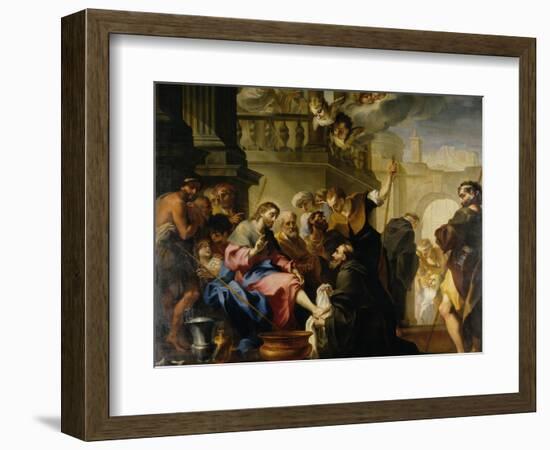 Saint Augustine Washing Christ's Feet-Legnanino-Framed Giclee Print