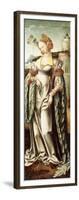 Saint Barbara, Altar Wing from a Triptych-Cornelis Engelbrechtsz-Framed Giclee Print