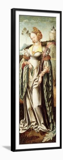 Saint Barbara, Altar Wing from a Triptych-Cornelis Engelbrechtsz-Framed Giclee Print