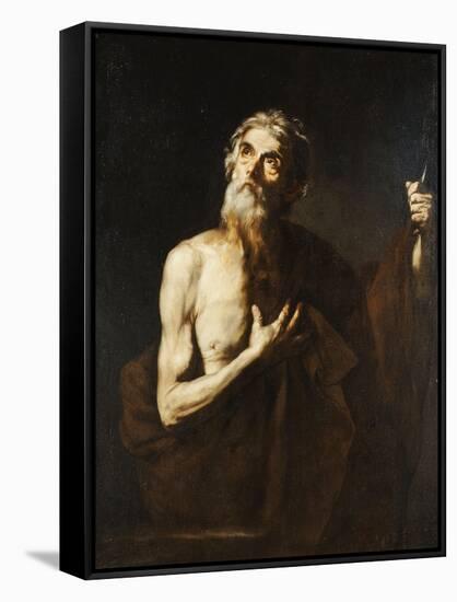 Saint Bartholomew, 1634-Jusepe de Ribera-Framed Stretched Canvas