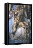 Saint Bartholomew with His Flayed Skin-Michelangelo Buonarroti-Framed Stretched Canvas