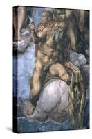 Saint Bartholomew with His Flayed Skin-Michelangelo Buonarroti-Stretched Canvas