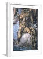 Saint Bartholomew with His Flayed Skin-Michelangelo Buonarroti-Framed Giclee Print