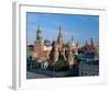 Saint Basil's Cathedral and Spassky Tower, Red Square, Moscow, Russia-null-Framed Art Print