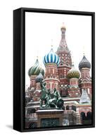 Saint Basil’S Cathedral on the Red Square, Moscow, Russia-Nadia Isakova-Framed Stretched Canvas