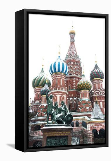 Saint Basil’S Cathedral on the Red Square, Moscow, Russia-Nadia Isakova-Framed Stretched Canvas